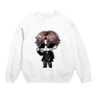 Taki_Workの泣き男くん Crew Neck Sweatshirt