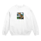 Shougun1のドット絵のヒョウ Crew Neck Sweatshirt