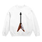 BEATBARNのエレキギターFVタイプ Crew Neck Sweatshirt