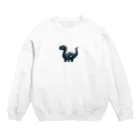 animal-numberの恐竜シルエット Crew Neck Sweatshirt