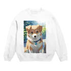 niwaのたれ耳の犬 Crew Neck Sweatshirt