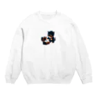 taki・ショップの猫　泥棒 Crew Neck Sweatshirt