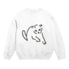 ののの猫屋敷の【ふみふみ】 Crew Neck Sweatshirt