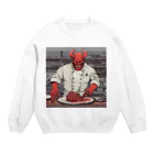 d-design-labのdevil's cookingグッズ Crew Neck Sweatshirt