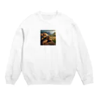 kumama07の瞳を閉じて Crew Neck Sweatshirt