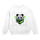 Design Harborのcool panda Crew Neck Sweatshirt