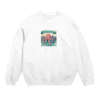 テフラんずのまいにちタコ🐙 Crew Neck Sweatshirt