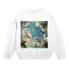 AQUAMETAVERSEのワンちゃんたちのパラダイス アメジスト 2846 Crew Neck Sweatshirt