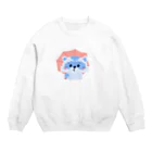 AKARI MACHIDAのあらいぐも(傘) Crew Neck Sweatshirt