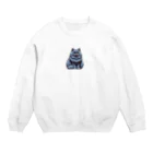 Kawaii あにまるこれくしょんのシャルトリュー【Kawaii】 Crew Neck Sweatshirt