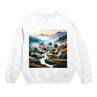 すずらん24の古き良き日本の情景 Crew Neck Sweatshirt