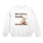 しばじるしデザインのDRIP COFFEE & ShibaDOG Crew Neck Sweatshirt