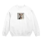 ウエディング♡カップルグッズのかわいいネコ Crew Neck Sweatshirt