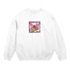 かるるんショップの幸せを運ぶ妖精 Crew Neck Sweatshirt