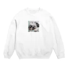 miyata20のいねむりワンちゃん Crew Neck Sweatshirt