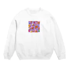 yu_yu_のお菓子大好き Crew Neck Sweatshirt