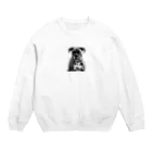 barbyGGGの超キュートなボクサー犬 Crew Neck Sweatshirt