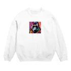 Rabbitのネオンカラーゴリラくん Crew Neck Sweatshirt