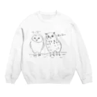 くろまのほっほー Crew Neck Sweatshirt