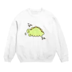 もちもちサウルスのもちもちサウルス(うんうん) Crew Neck Sweatshirt