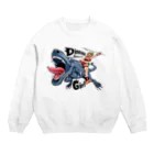 いけがみあきはのダイナソーガール Crew Neck Sweatshirt