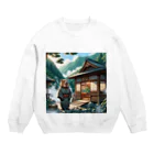 アニマル達の温泉旅館を営むカピパラ Crew Neck Sweatshirt