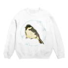 やちよ｜リアル鳥イラストのシジュウカラのヒナちゃん Crew Neck Sweatshirt