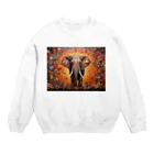 AQUAMETAVERSEのカラフルな像ラフルール1859 Crew Neck Sweatshirt