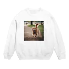 haru_0324の幸せそうな顔をしているわんこ Crew Neck Sweatshirt