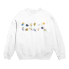 もふもふ堂の猫たちの集会 Crew Neck Sweatshirt