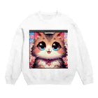 yos-1292583のねこニコばん Crew Neck Sweatshirt