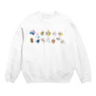 もふもふ堂の１２星座と猫コラボ Crew Neck Sweatshirt