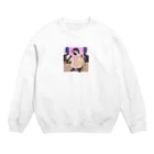 tak12_12の休みのパパさんペンギン Crew Neck Sweatshirt