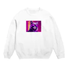 madatubomiのハードボイルドねこ Crew Neck Sweatshirt