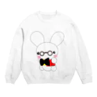 Handmade Na-Myuの白うさぎちゃん Crew Neck Sweatshirt