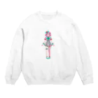 woooooooの薔薇肉沢パニ江 Crew Neck Sweatshirt