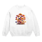 mushupのキャンディーキノコ  Crew Neck Sweatshirt