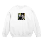 jthbcのペンダントをつけたワンちゃん Crew Neck Sweatshirt