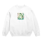 bigbamboofamilyの河童！？ Crew Neck Sweatshirt