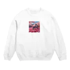 ONE POINTのワクワクする春 Crew Neck Sweatshirt