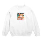 hono想(そう)イタグレ日記のこんにちは！ Crew Neck Sweatshirt