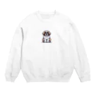 Kawaii あにまるこれくしょんのセント・バーナード【かわいい動物たち】 Crew Neck Sweatshirt