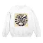 ろっくおんの徳利とお猪口 Crew Neck Sweatshirt