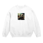 AQUAMETAVERSEの猫たちのツーリング Crew Neck Sweatshirt