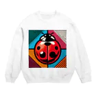 Mushikingのポップなテントウムシ Crew Neck Sweatshirt