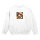 paparamanのキノコ少女 Crew Neck Sweatshirt