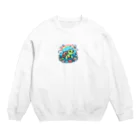 toto444のかわいいカメ Crew Neck Sweatshirt