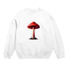 mushupのクリムゾンワックスキャップ  Crew Neck Sweatshirt