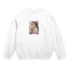 AQUAMETAVERSEのバラの花束と女性　なでしこ1478 Crew Neck Sweatshirt