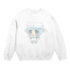 飴 もうふの薄水りま Crew Neck Sweatshirt